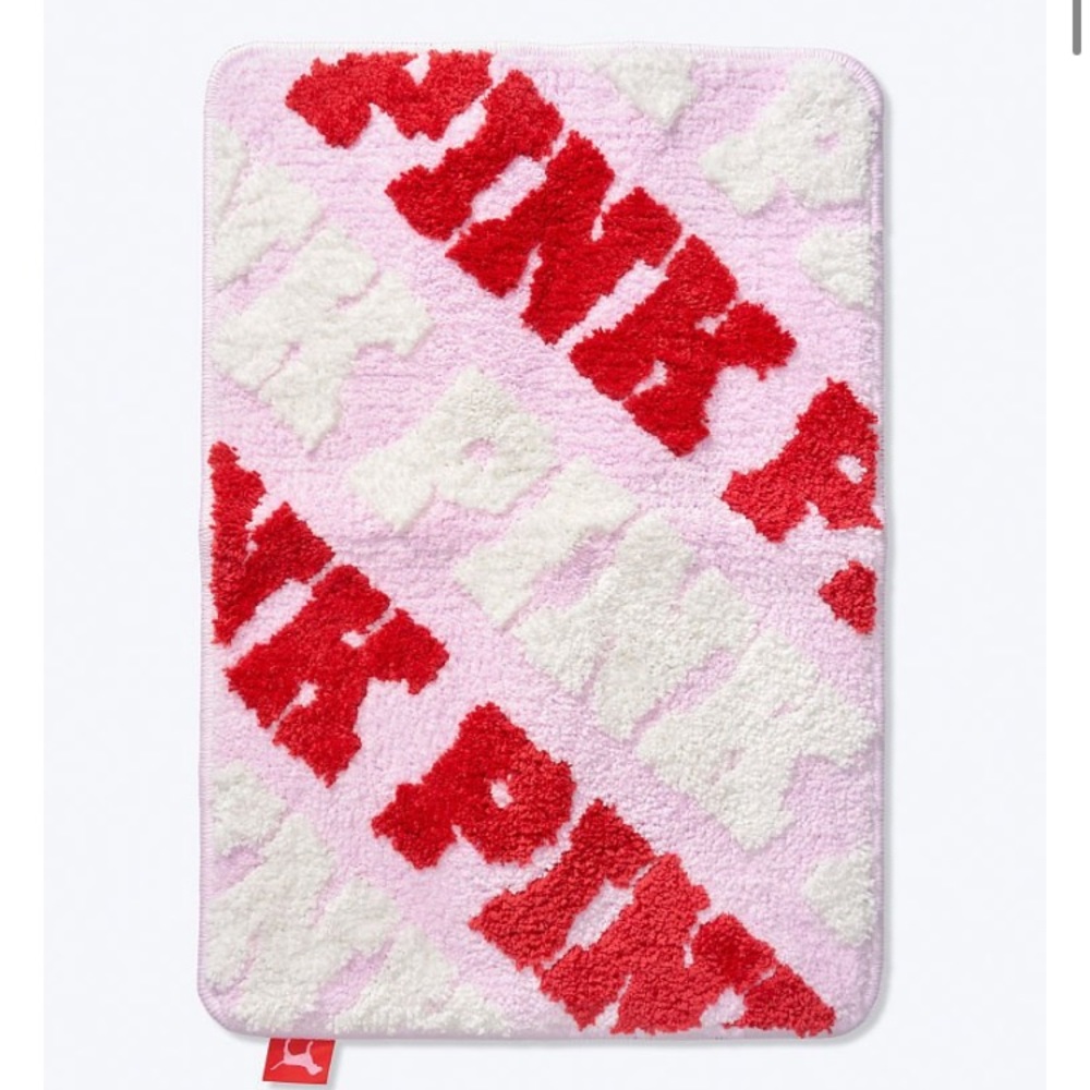Vs PINK Logo Bath Mat